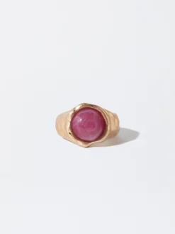 Parfois Anéis|Brincos*Anel Com Pedra | Rosa