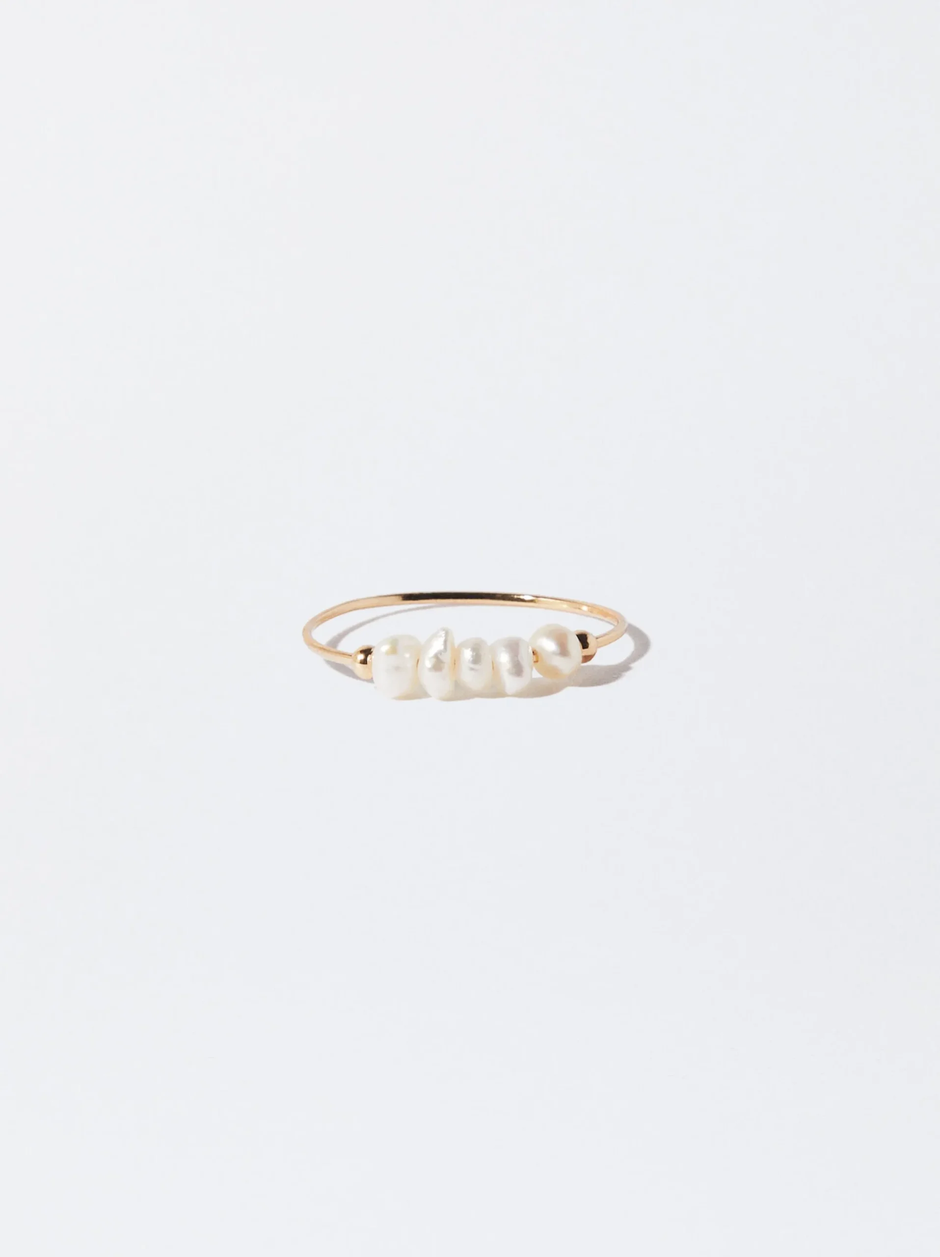 Parfois Bijuteria Delicada|Anéis*Anel Com Pérola De Água Doce | Dourado