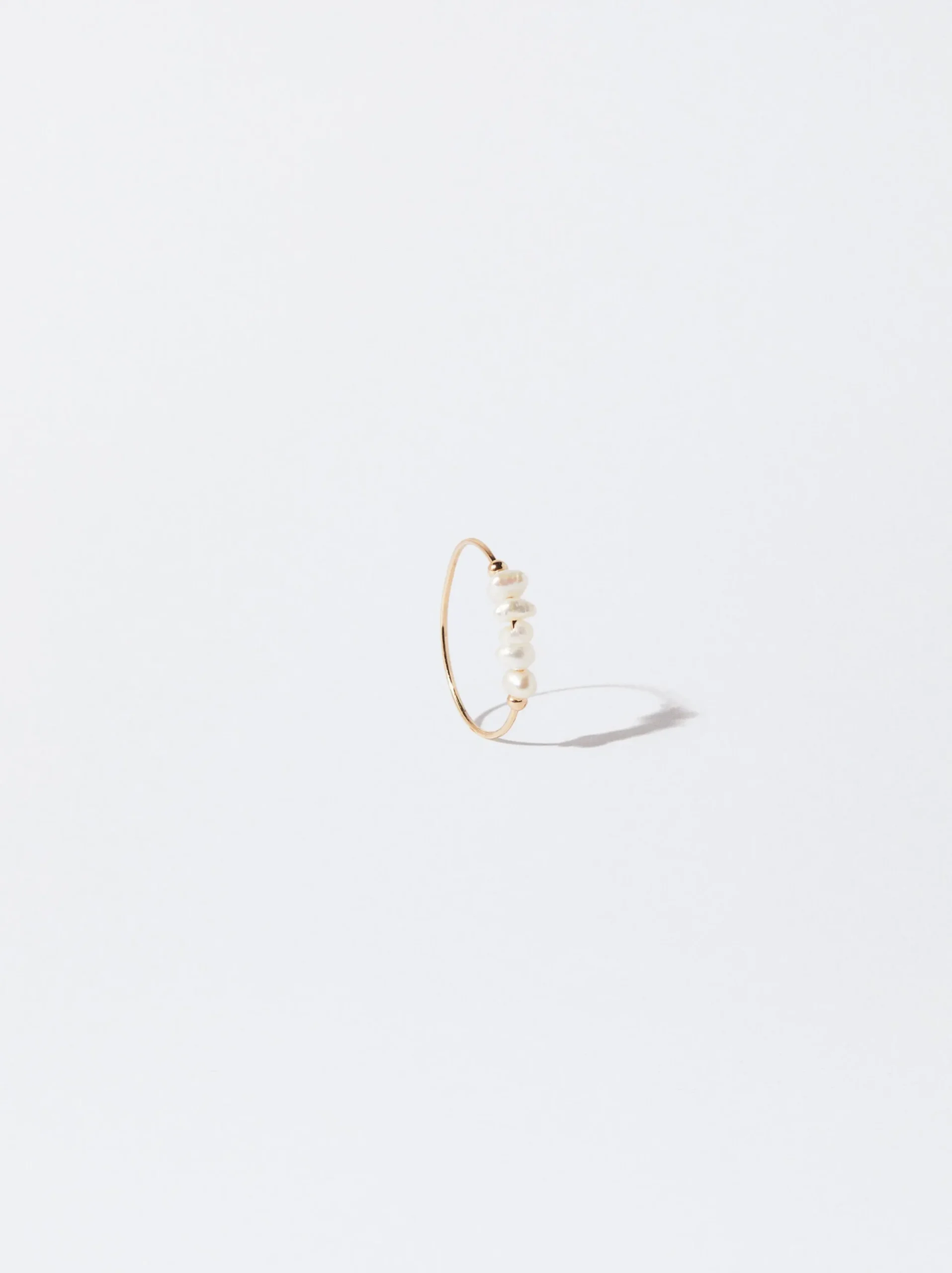 Parfois Bijuteria Delicada|Anéis*Anel Com Pérola De Água Doce | Dourado