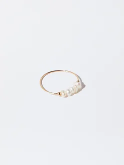 Parfois Bijuteria Delicada|Anéis*Anel Com Pérola De Água Doce | Dourado