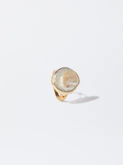 Parfois Anéis*Anel Com Pérola De Água Doce | Dourado