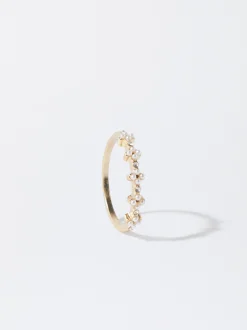 Parfois Bijuteria Delicada|Anéis*Anel Com Pérolas | Dourado