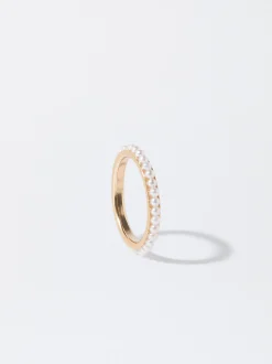 Parfois Bijuteria Delicada|Anéis*Anel Com Pérolas | Dourado