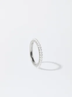 Parfois Bijuteria Delicada|Anéis*Anel Com Pérolas Dourado | Prateado