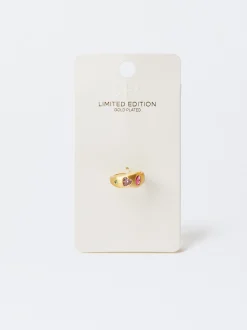 Parfois Premium|Anéis*Anel Com Zircónia Banho Ouro 18k | Dourado