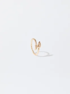 Parfois Bijuteria Delicada|Anéis*Anel Dourado Cobra | Multicor