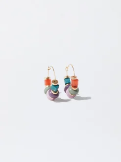 PARFOIS Brincos*Argolas Com Missangas | Multicor