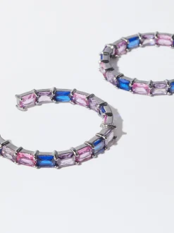Parfois Premium|Brincos*Argolas Com Zircónias | Multicor