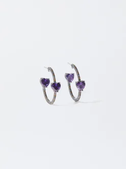 Parfois Premium|Brincos*Argolas Com Zircónias | Multicor