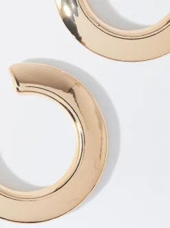PARFOIS Brincos*Argolas Douradas | Dourado