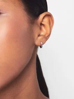 Parfois Crie os seus Brincos*Argolas Personalizáveis Prata 925 Com Zircónias | Multicor