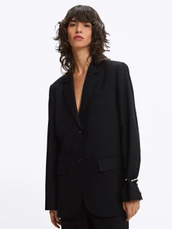 Parfois Blazers e Casacos*Blazer Com Lã | Preto