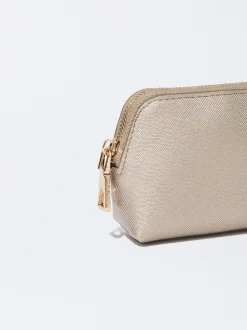 Parfois Bolsas para Moedas*Bolsa Moedas Com Fecho De Correr Preto | Prateado