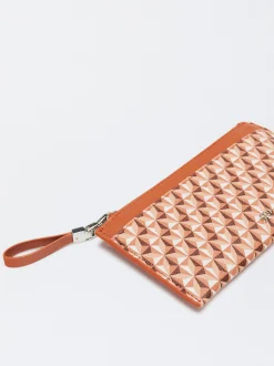 Parfois Porta-moedas*Bolsa Para Moedas Estampada Preto | Laranja