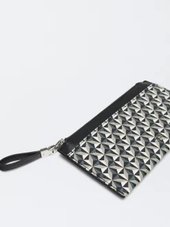 Parfois Porta-moedas*Bolsa Para Moedas Estampada | Preto