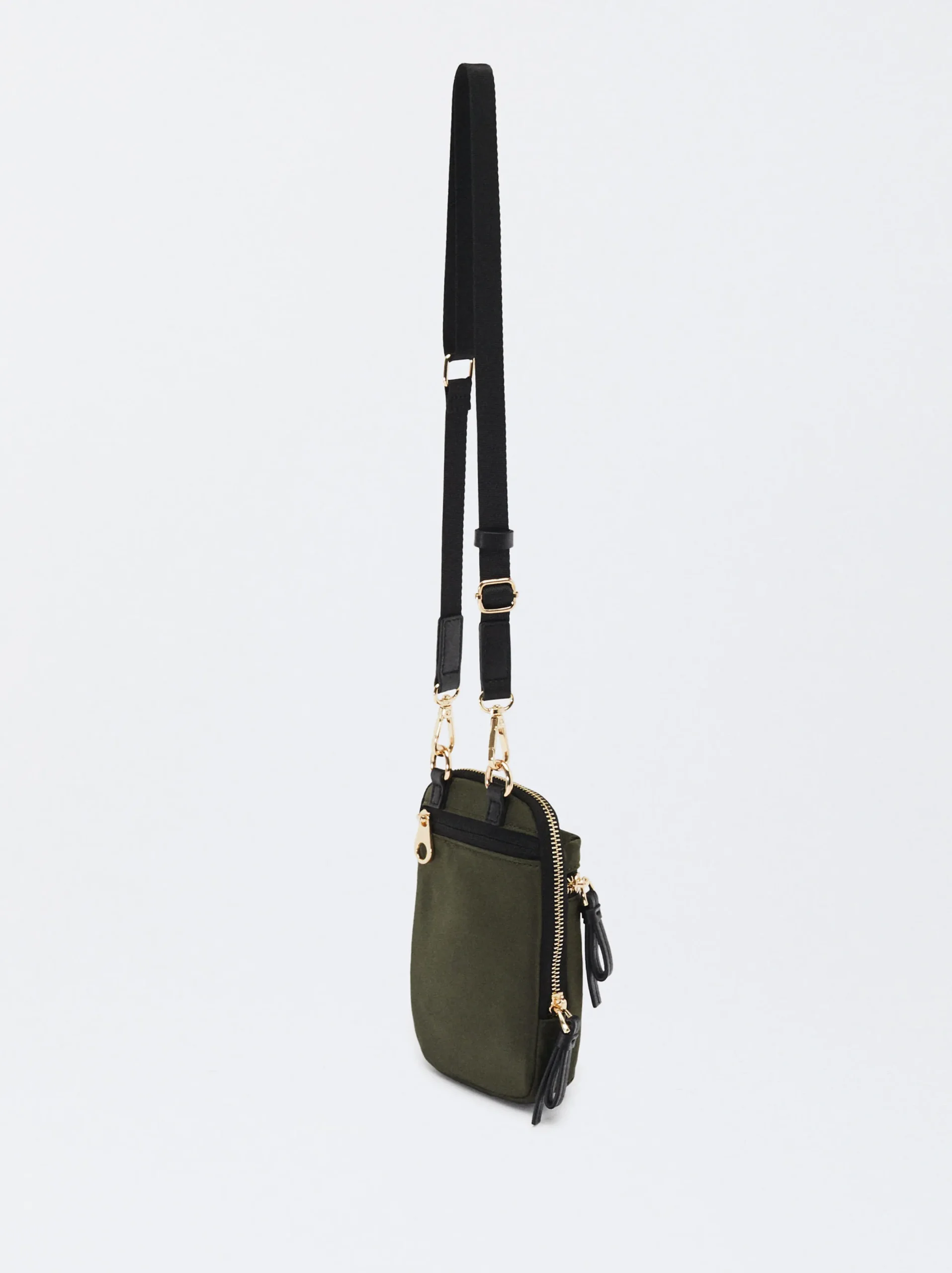 Parfois Acessórios Telemóvel|Bolsas para Telemóvel*Bolsa Para Telemóvel De Nylon Preto | Caqui