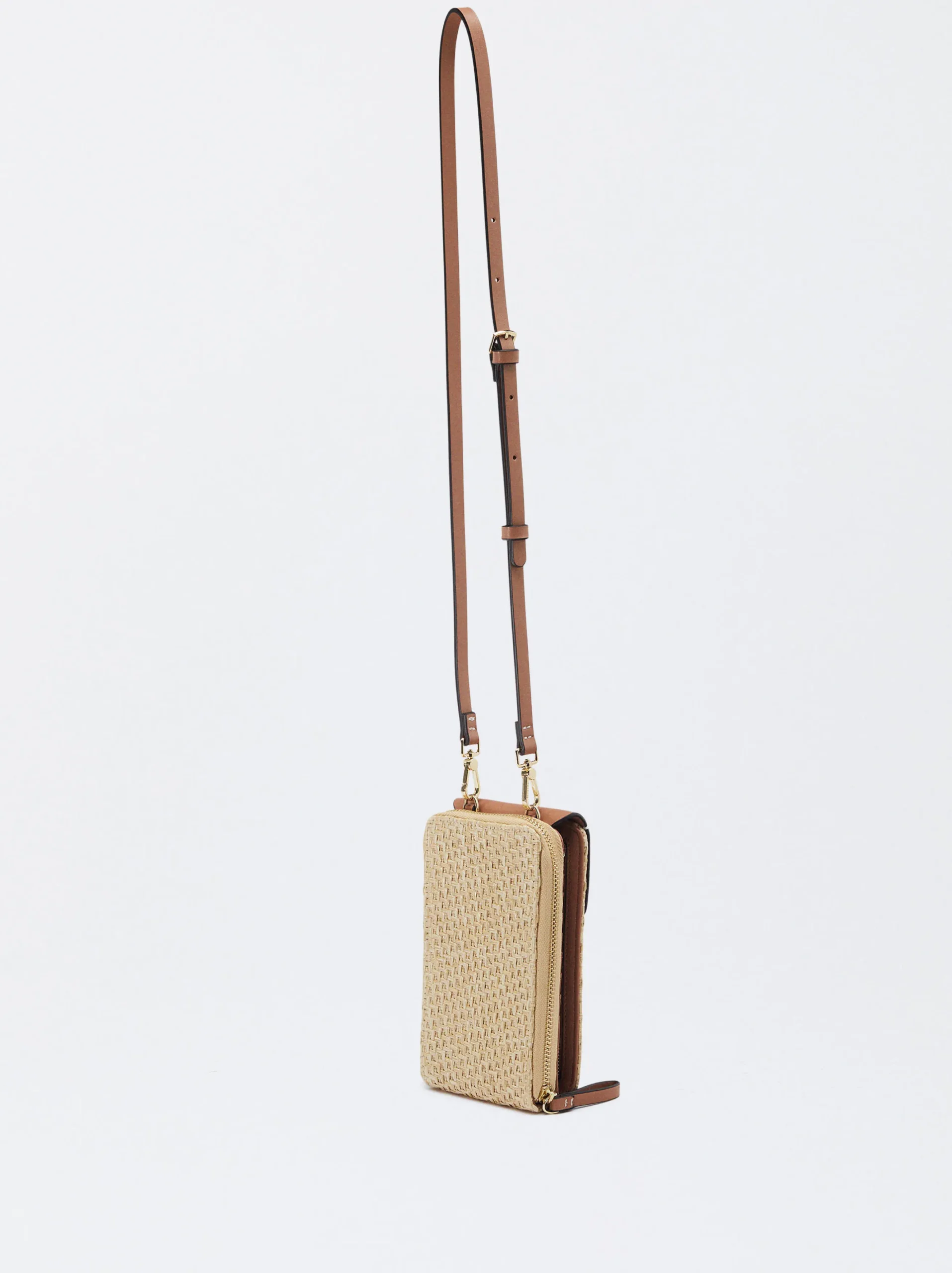 Parfois Acessórios Telemóvel|Bolsas para Telemóvel*Bolsa Para Telemóvel Efeito Palha | Bege