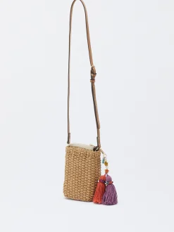 Parfois Acessórios Telemóvel|Bolsas para Telemóvel*Bolsa Para Telemóvel Efeito Palha Natural | NC