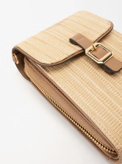Parfois Bolsas para Telemóvel|Bolsas para Telemóvel*Bolsa Para Telemóvel Efeito Palha Natural | NC