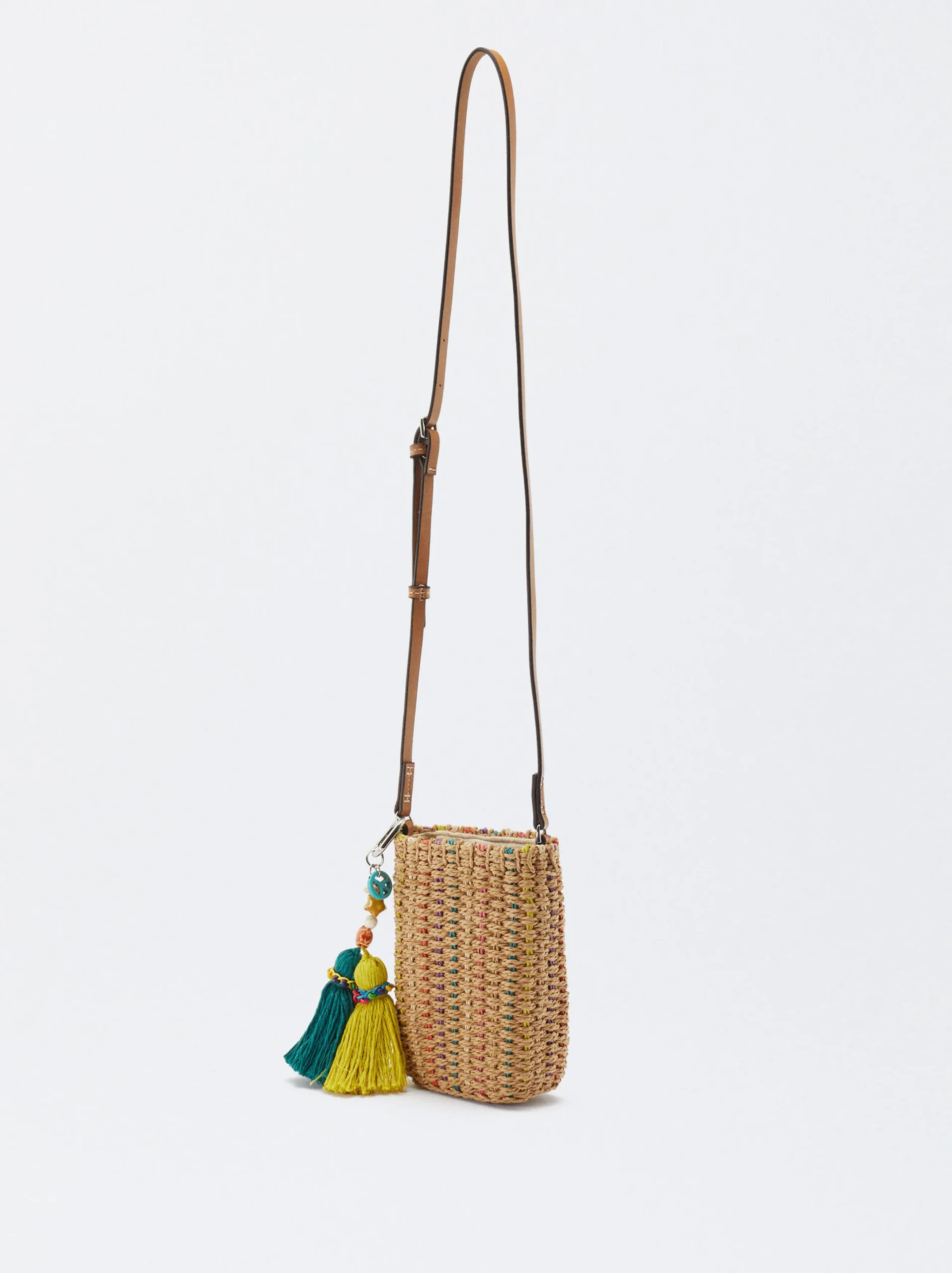 Parfois Acessórios Telemóvel|Bolsas para Telemóvel*Bolsa Para Telemóvel Efeito Palha Natural | NC