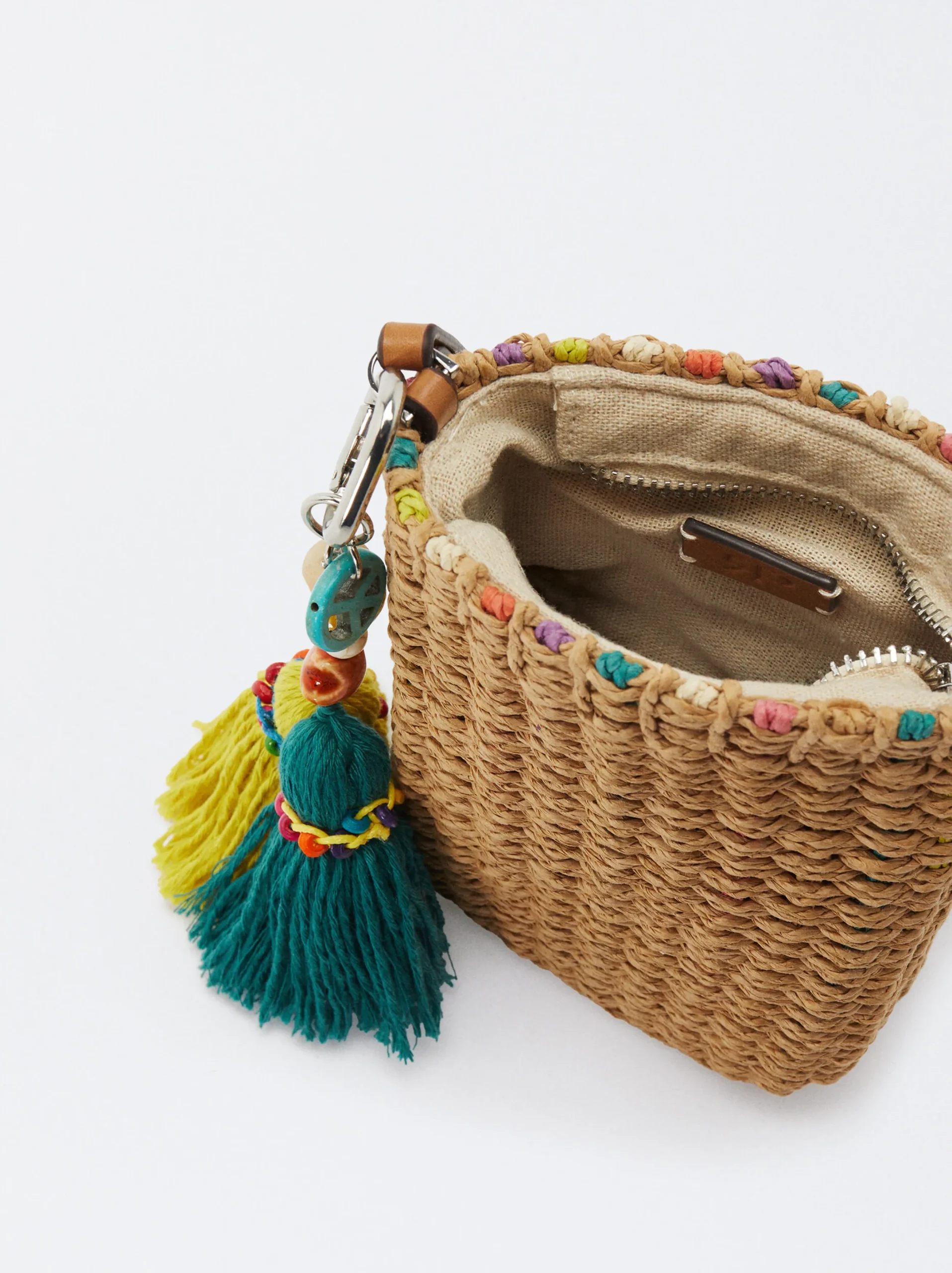Parfois Acessórios Telemóvel|Bolsas para Telemóvel*Bolsa Para Telemóvel Efeito Palha Natural | NC