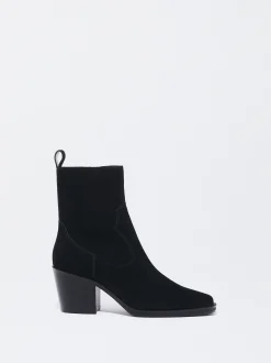 Parfois Pele|Botas e Botins*Botins Cowboy Em Pele Com Tacão | Preto