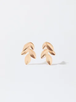 Parfois Bijuteria Delicada*Brincos Com Folhas | Dourado