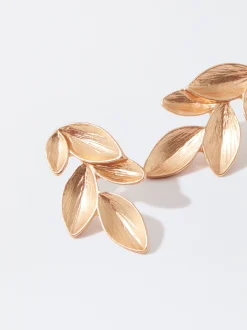 Parfois Bijuteria Delicada*Brincos Com Folhas | Dourado