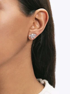 Parfois Bijuteria Delicada*Brincos Com Zircónias Dourado | Prateado