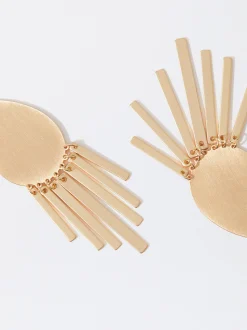 PARFOIS Brincos*Brincos s Com Efeito Mate | Dourado