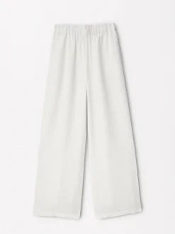 Parfois Básicos|Calças*Calças 100% Linho Rosa | Branco