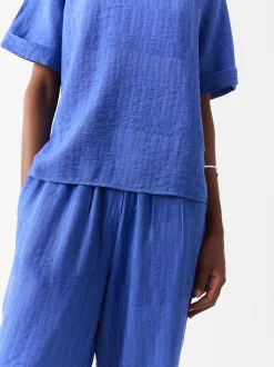 Parfois Básicos|Calças*Calças Em Jacquard Bege | Azul