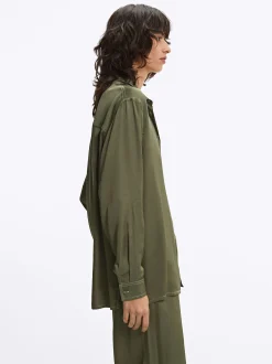 Parfois Básicos|Camisas*Camisa Fluida | Verde