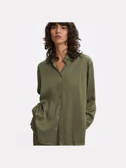 Parfois Básicos|Camisas*Camisa Fluida | Verde