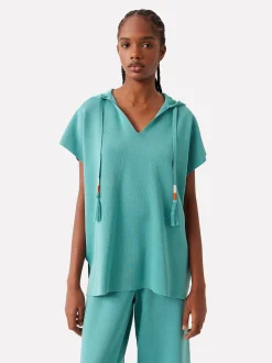 Parfois Básicos|Malha*Camisola De Malha Com Capuz Bege | Azul