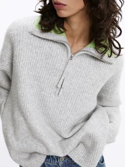 Parfois Malha|Camisolas e Cardigan*Camisola De Malha Com Gola Alta | Cinzento