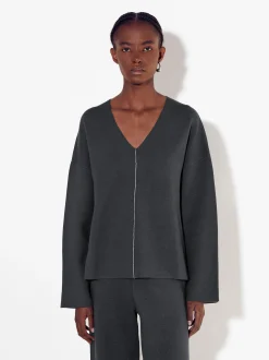 Parfois Malha|Camisolas e Cardigan*Camisola De Malha Decote Em Bico | Cinzento