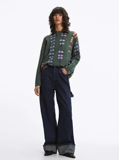 Parfois Malha|Camisolas e Cardigan*Camisola De Malha Estampada | Multicor