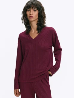 Parfois Básicos|Tops e T-shirts*Camisola Decote Em V Verde | Roxo
