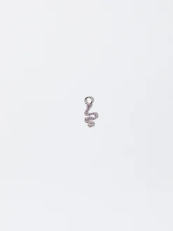 Parfois Crie os seus Brincos|Prata 925*Charm Cobra Zirconias Prata 925 Lilás | Lilás