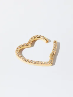 Parfois Crie o seu Colar*Charm Coração Com Abertura Prata 925 | Dourado