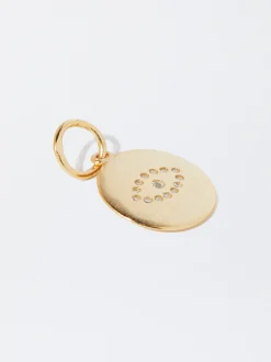 Parfois Crie o seu Colar*Charm De Prata 925 Com Olho | Dourado