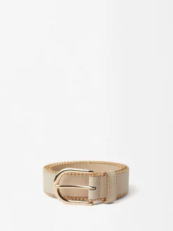 Parfois Cintos*Cinto Bolinhas Metálicas Camel | Cru