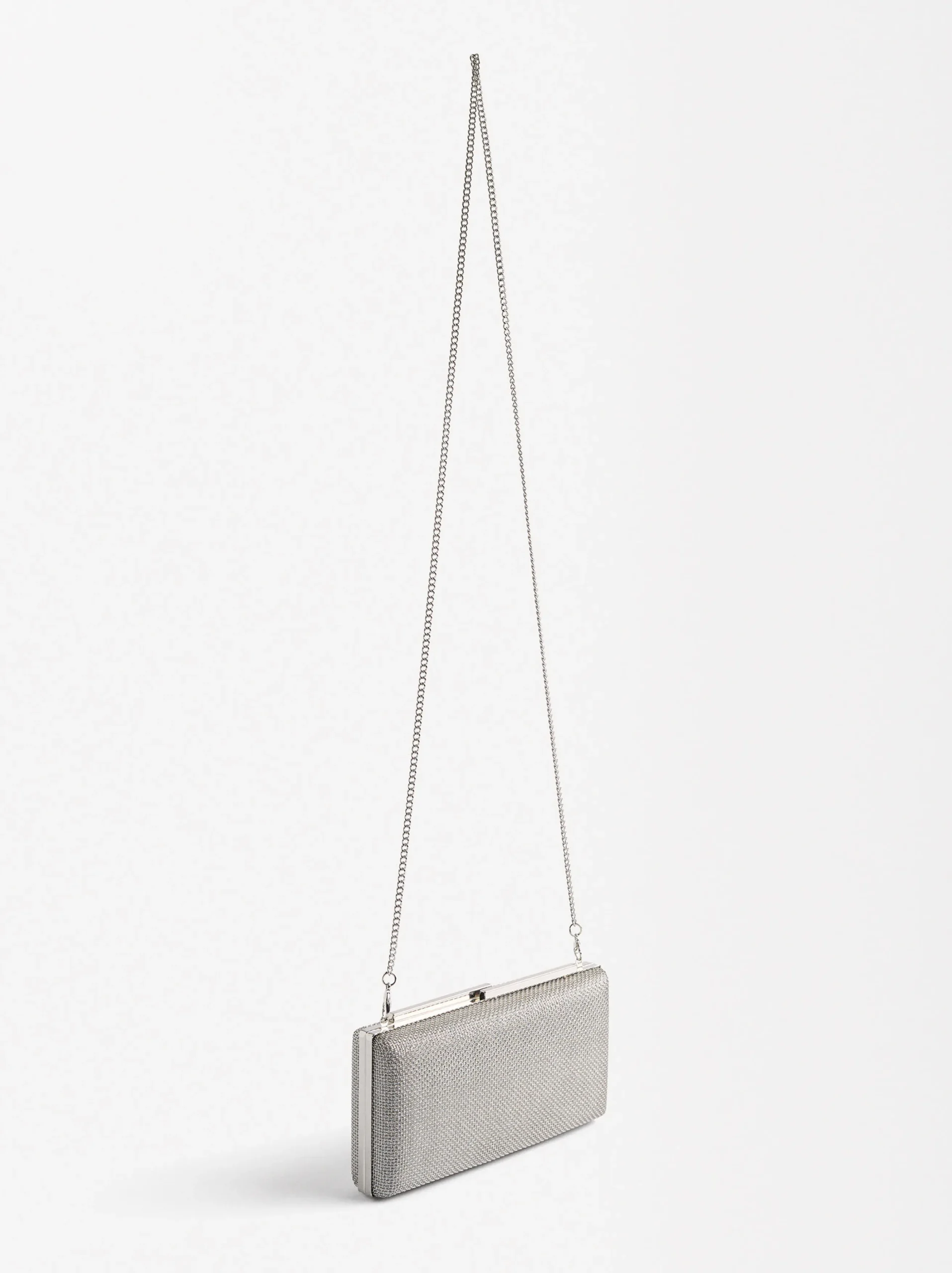 Parfois Malas Pequenas|Clutches*Clutch De Festa Com Alça De Corrente Preto | Prateado