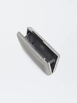 Parfois Malas Pequenas|Clutches*Clutch De Festa Com Alça De Corrente Preto | Prateado