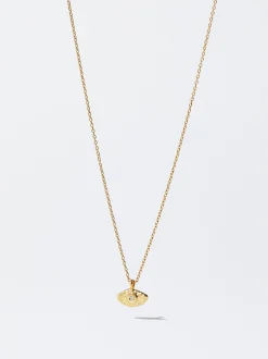 Parfois Premium*Colar De Prata 925 Com Olho | Dourado
