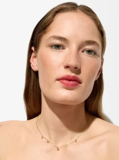 Parfois Prata 925|Premium*Colar De Prata 925 Com Zircónias | Multicor