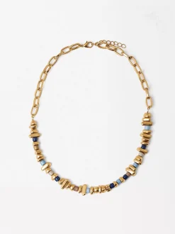 Parfois Colares*Colar Dourado Com Detalhe Colorido | Multicor