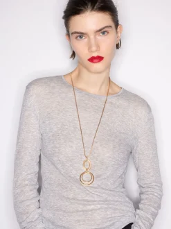 Parfois Básicos*Colar Longo Com Pendente | Dourado