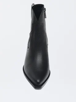 Parfois Pele|Botas e Botins*Exclusivo Online - Botins Cowboy Em Pele | Preto